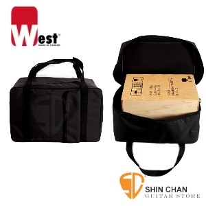 West 無印WS-BAG黑色木箱鼓厚袋（標準型 Standard）台灣製造-黑色木箱鼓袋子/可雙肩揹/可提/有內裡/木箱鼓厚袋子