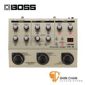 Boss VE-8 人聲/吉他效果器 80秒錄音的Looper功能 街頭藝人適用【VE8/內含原廠變壓器/兩年保固】