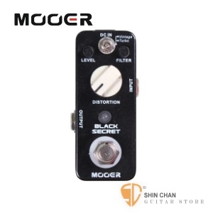 Mooer Black Secret 破音效果器【Distortion Pedal】【Micro系列BS】