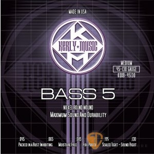 Bass弦&#9658;Kerly 冰火弦 KQXB-45130 美製 5弦電貝斯弦  (45-130)