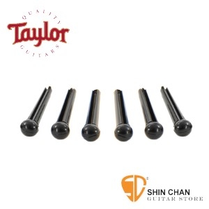 taylor吉他弦釘 ▻ Taylor 標準款民謠吉他弦釘 黑色 型號: TLOP-7252【Taylor吉他原廠/Bridge Pins】