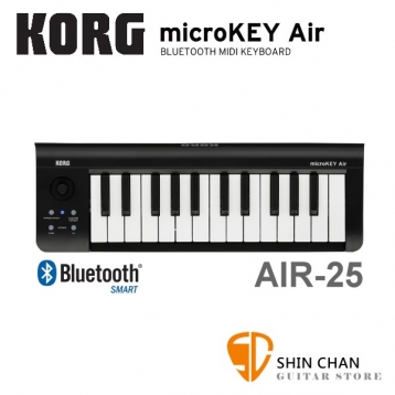 KORG microKEY2 Air-25 25鍵 迷你MIDI控制鍵盤 藍芽/USB介面 原廠公司貨 一年保固 適用iPhone/iPad/Mac/Pc microkey