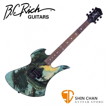 B.C Rich Fire Breather 噴火龍電吉他 附琴袋、背帶、Pick×2、琴布、導線