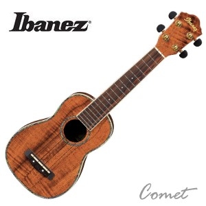 直購直殺價↘日本名牌 Ibanez UKS50 Koa 相思木鑲貝烏克麗麗 Soprano ukulele（21吋）/附Ibanez琴袋