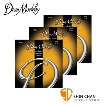 Dean Markley 2502-3PK 電吉他弦Light NickelSteel 09 - 42 /台灣公司貨 三包組
