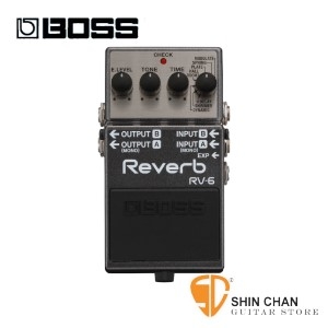 BOSS RV-6 數位殘響效果器 【Digital Reverb/keyboard/BASS可用/RV6/電吉他單踏效果器/五年保固】