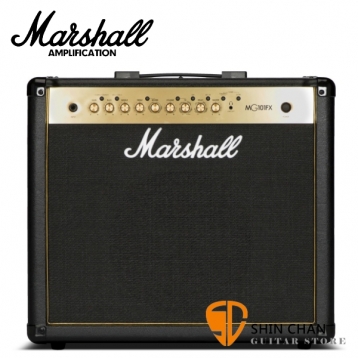 Marshall MG101FX Gold 電吉他音箱 內建效果器 經典金色面板（100瓦/100w）【MG101GFX/MG-101GFX/電吉他音箱專賣店】