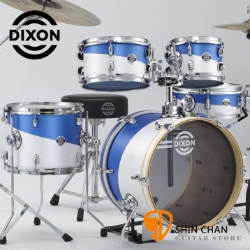 Dixon JET BW 旅行爵士鼓組 藍白合色 內含 9270PK 腳架組/鼓椅 不含套鈸可另外加購