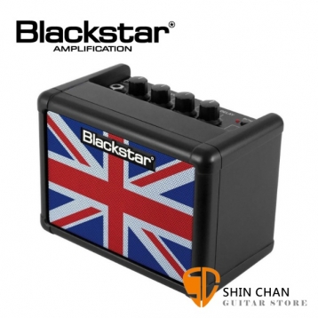  Blackstar Fly3 吉他音箱 限量英國國旗 黑色 / 單顆 電吉他音箱 可當 電腦喇叭 內建破音 / Delay 效果器 / 電池可攜帶 台灣公司貨 Fly3 Union Jack Black