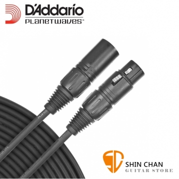 D'Addario PW-CMIC-25 25呎 平衡式 麥克風線 (7.5公尺) XLR Male to XLR Female【Planet Waves/DAddario】