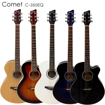(SC官網特賣)Comet C-350EQ 39吋 可插電切角吉他 /民謠吉他 /木吉他 C350EQ 附琴袋、Pick×2、導線、背帶、移調夾