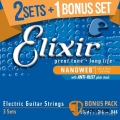 Elixir 頂級電吉他弦- Nanoweb（16542）（10-46）三包裝【Elixir進口弦專賣店/吉他弦】