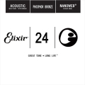 超特價 Elixir 木吉他弦 14124 第3弦 Phosphor Bronze 磷青銅 紅銅 Nanoweb /單弦 .24 elixir零弦 台灣公司貨