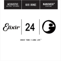 超特價 Elixir 木吉他弦 15124 第3弦 第三弦 黃銅 Nanoweb /單弦 .24 elixir零弦 台灣公司貨
