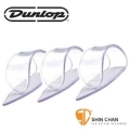 Dunlop 透明色拇指套 PICK 彈片（一組三個）Clear "D" Plastic Thumbpicks 【9035R/9035-R】
